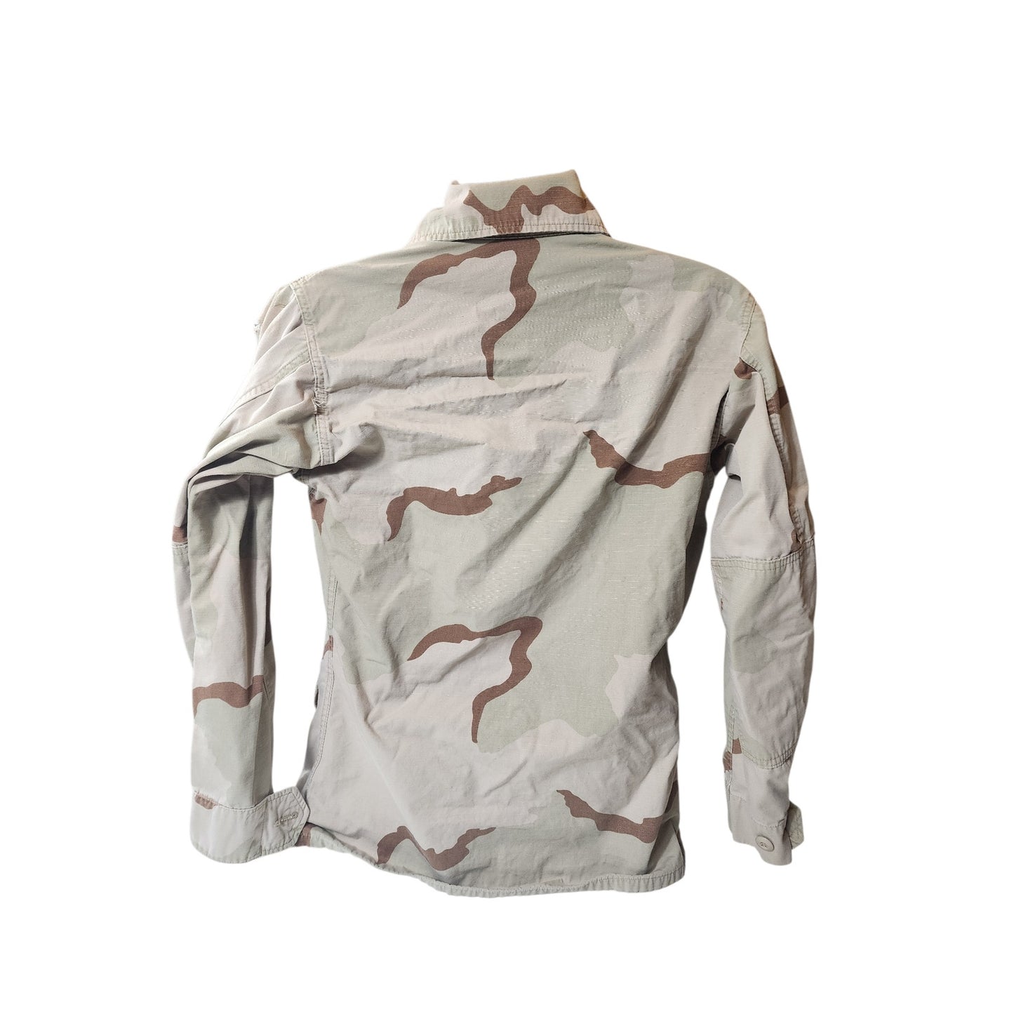 USGI Desert Combat Jacket Small Regular Military Ripstop BDU Camo Shirt