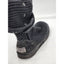 Ugg Classic Cardy Boots Womens Knitted Size 8 Black 5819 Mid Calf To Tall Sock