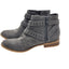 Rocket Dog Ankle Boots Womens 8.5 Gray Suede Western Style Boho Cottagecore