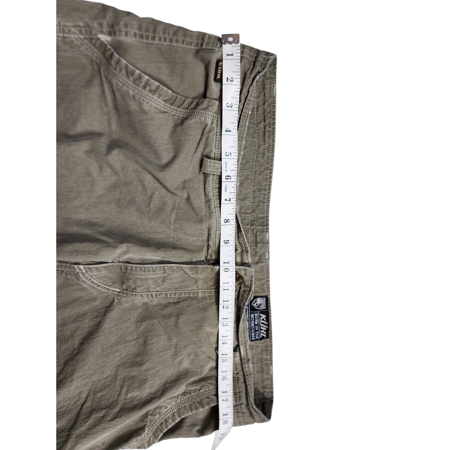 KUHL Shorts Mens 36 Mountain Cargo Rugged Hiking Tactical Utility Vintage Patina