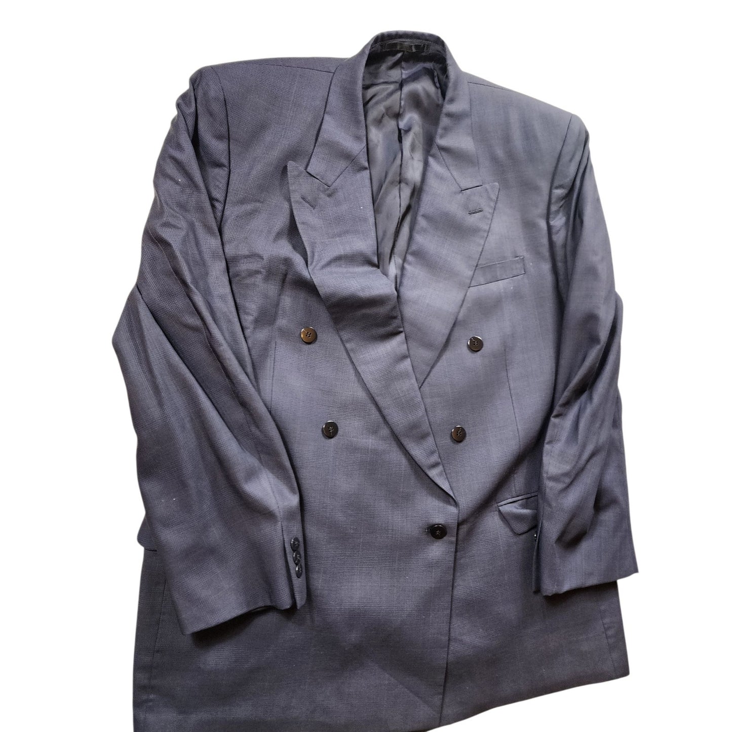 Bartolini Roma Sports Coat Men 48L Blazer Wool Double Breasted Italian