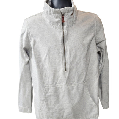 LL Bean Pullover Mens Medium Sweatshirt Quarter Zip Outdoor Casual Hiking Rugged