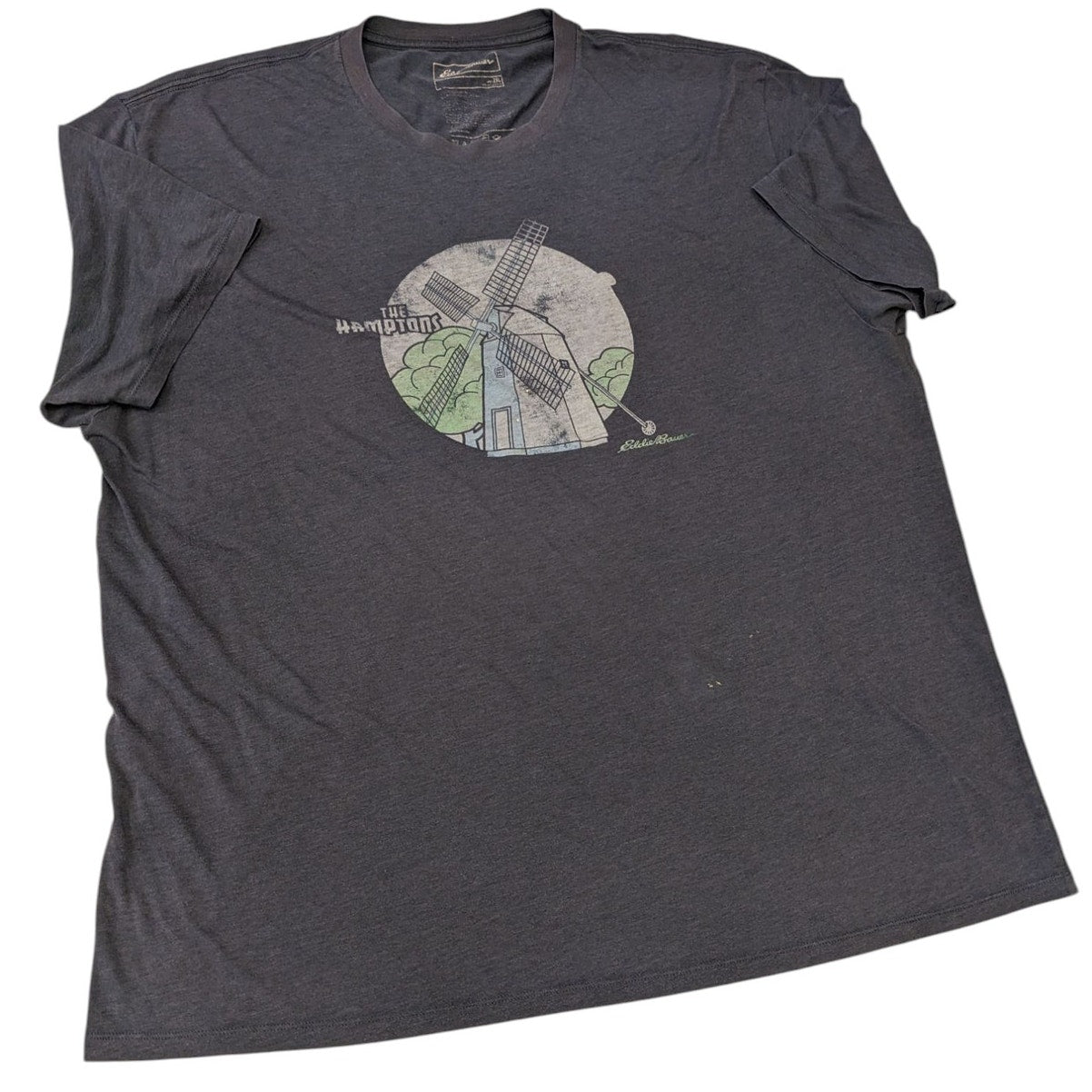 Eddie Bauer Graphic Tee Mens 2XL Hamptons Windmill T Shirt Vintage Classic Fit