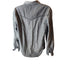Levis Shirt Mens Large Gray Long Sleeve Pearl Snap Denim Look Distressed Rugged