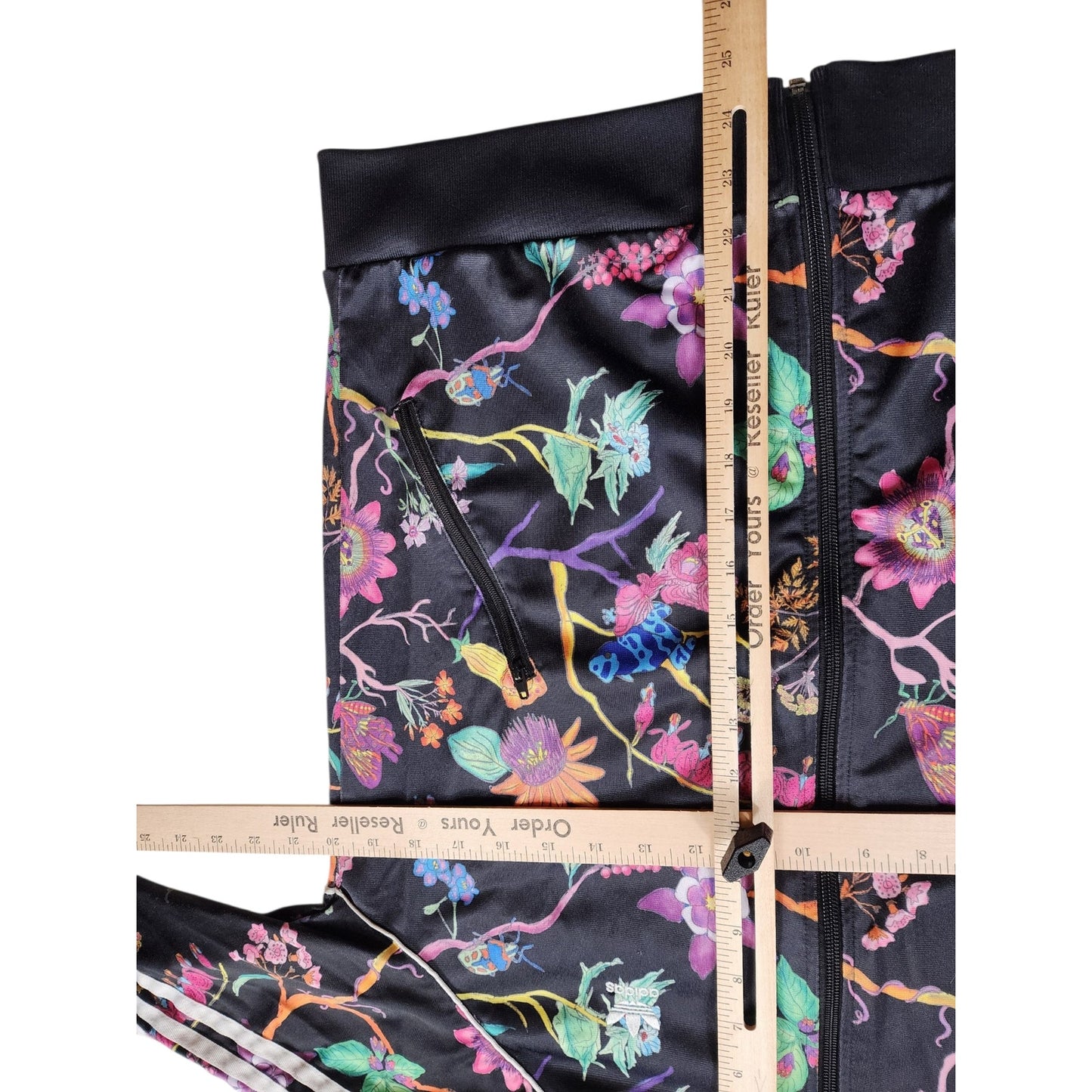 Adidas Originals Track Jacket Large Poisonous Garden Floral Zip Retro Streetwear