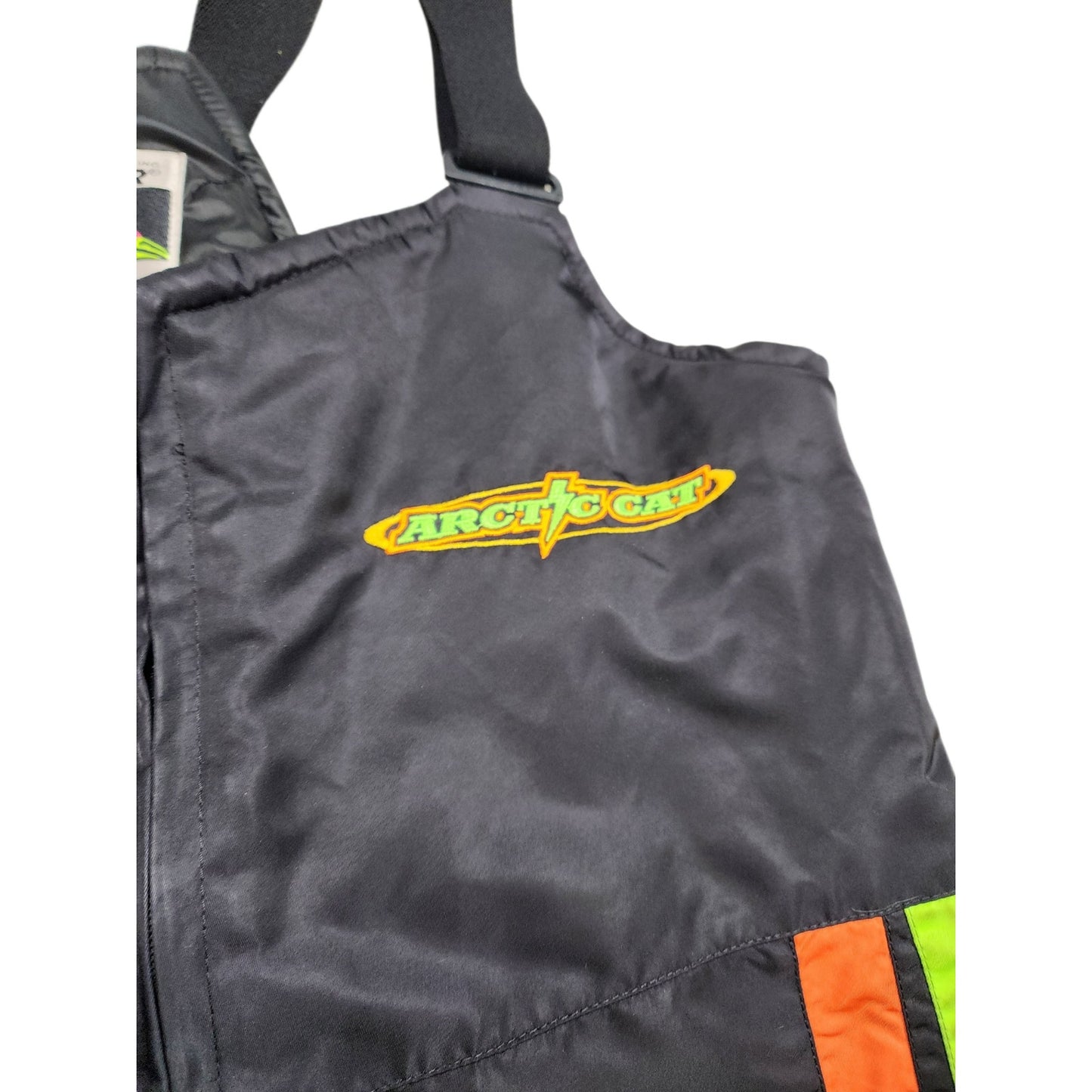 Arctic Cat Snow Bib Overalls Mens XL Arcticwear Lightning Pants Vintage 90s