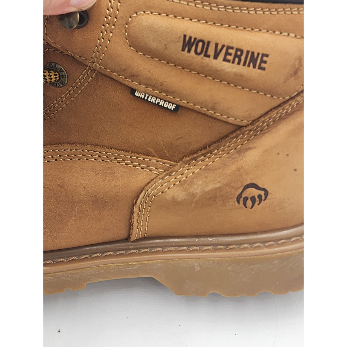 Wolverine Work Boots 9.5M Waterproof Leather Safety Toe EH Slip ASTM Toe W10632