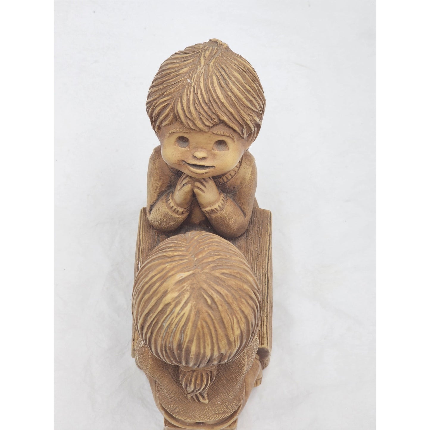 Vintage Fannykins Bill Mack We Thank You Lord Signed Solar Statuary Collectible