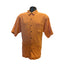 Tommy Bahama Silk Shirt Mens Large Orange Check Short Sleeve Button Beach Resort