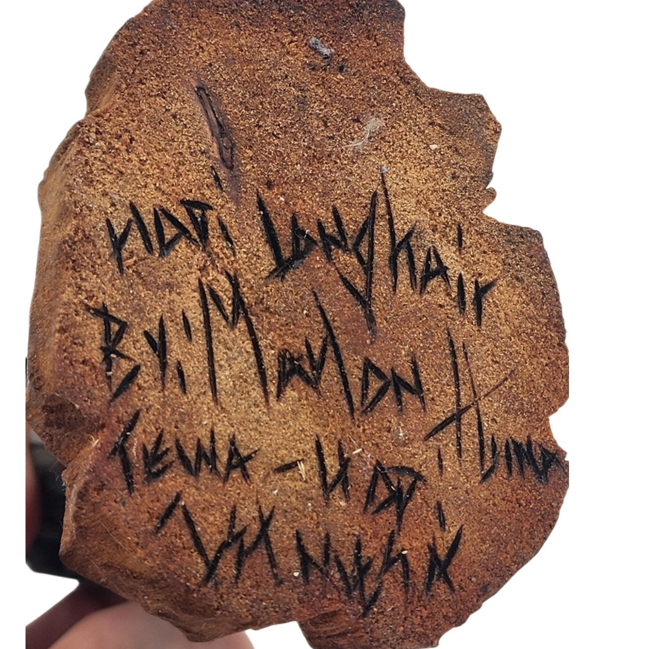 Kachina Long Hair Katsina Signed M. Huma Tewa Hopi First Mesa Native American 8"