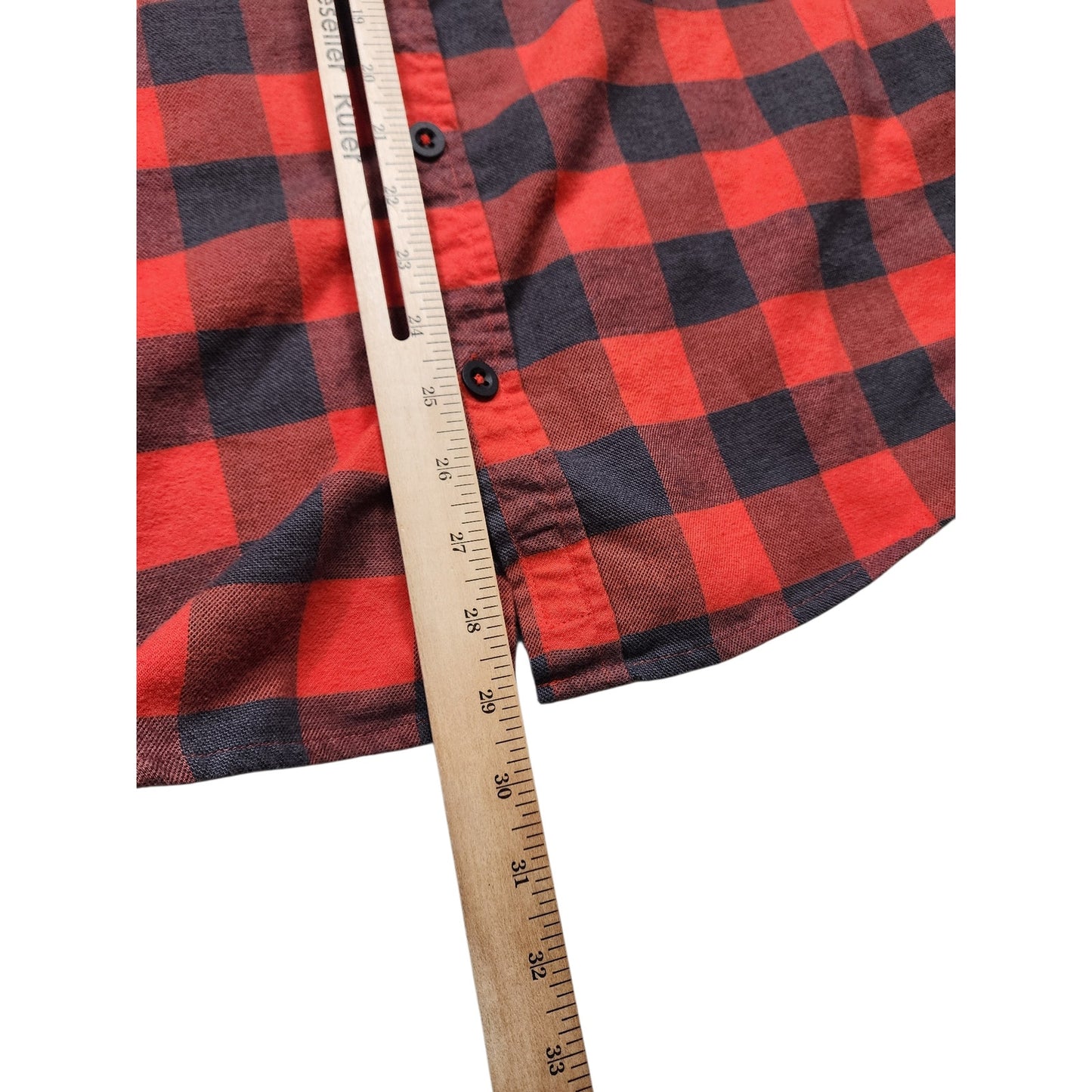 Burton Flannel Shirt Mens Large Red Black Buffalo Plaid Button Lumberjack Skate