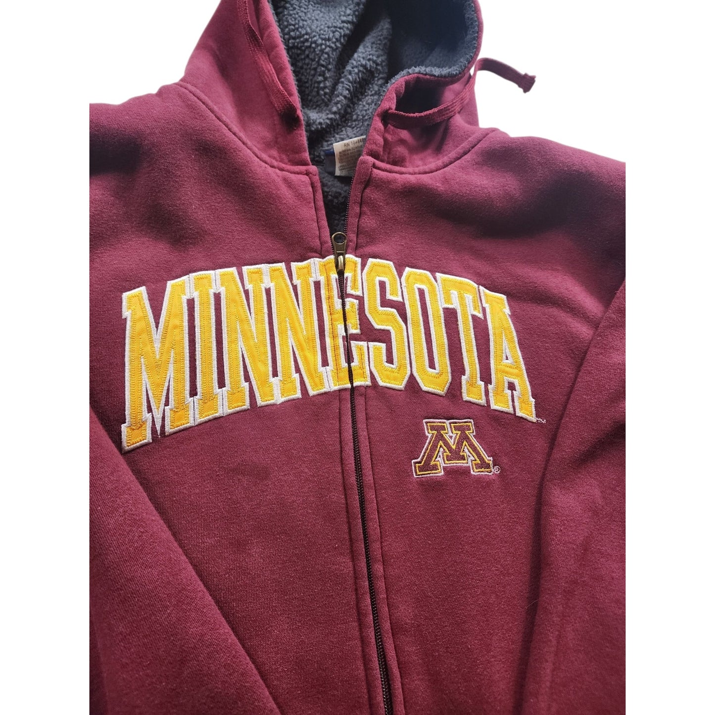 Pro Player Hoodie University Minnesota Golden Gophers Medium Sweatshirt Fleece