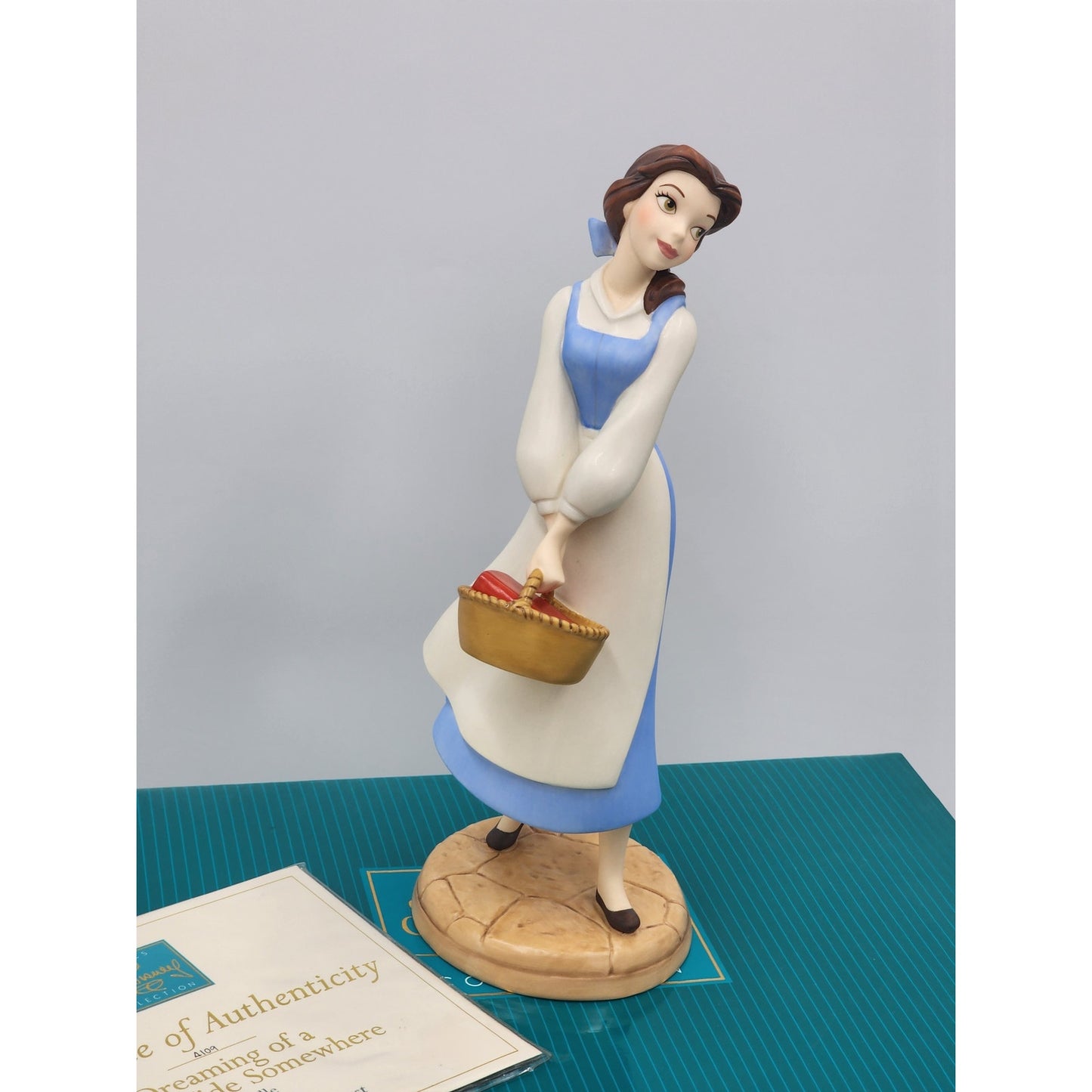WDCC Belle Dreaming of a Great Wide Somewhere Beauty Beast 10th Anniversary COA