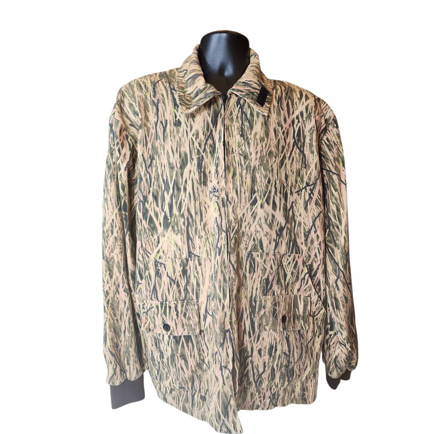 M2D Made to Deceive Camo Hunting Jacket Mens XL Duck Blind Field Waterfowl Y2K
