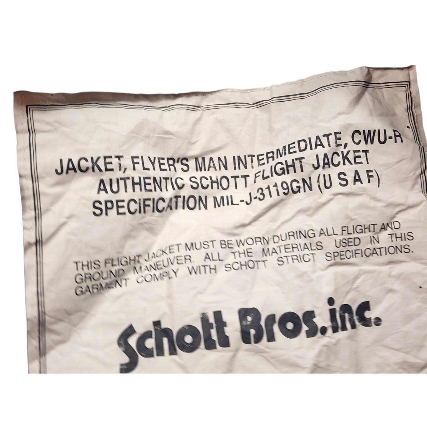 Schott CWU-R Flight Jacket Large Military Bomber Intermediat Flyer USAF Aviation