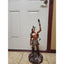 Christopher Pardell Bronze Sculpture Bears Heart Indian Coupe Feather Mixed Media Signed 24"