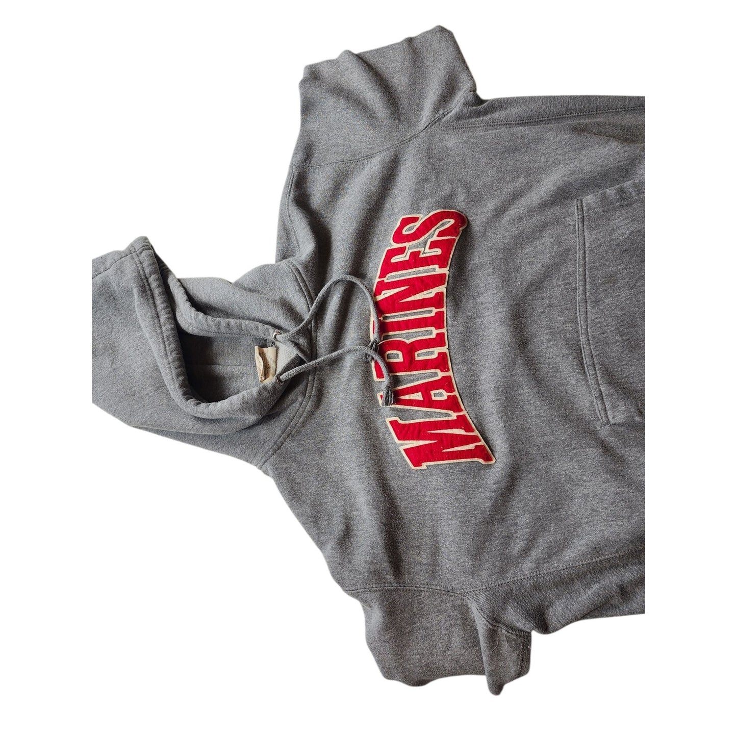 Pro Weave Marines Hoodie Mens Medium Vintage Sweatshirt USMC Kangaroo Pocket