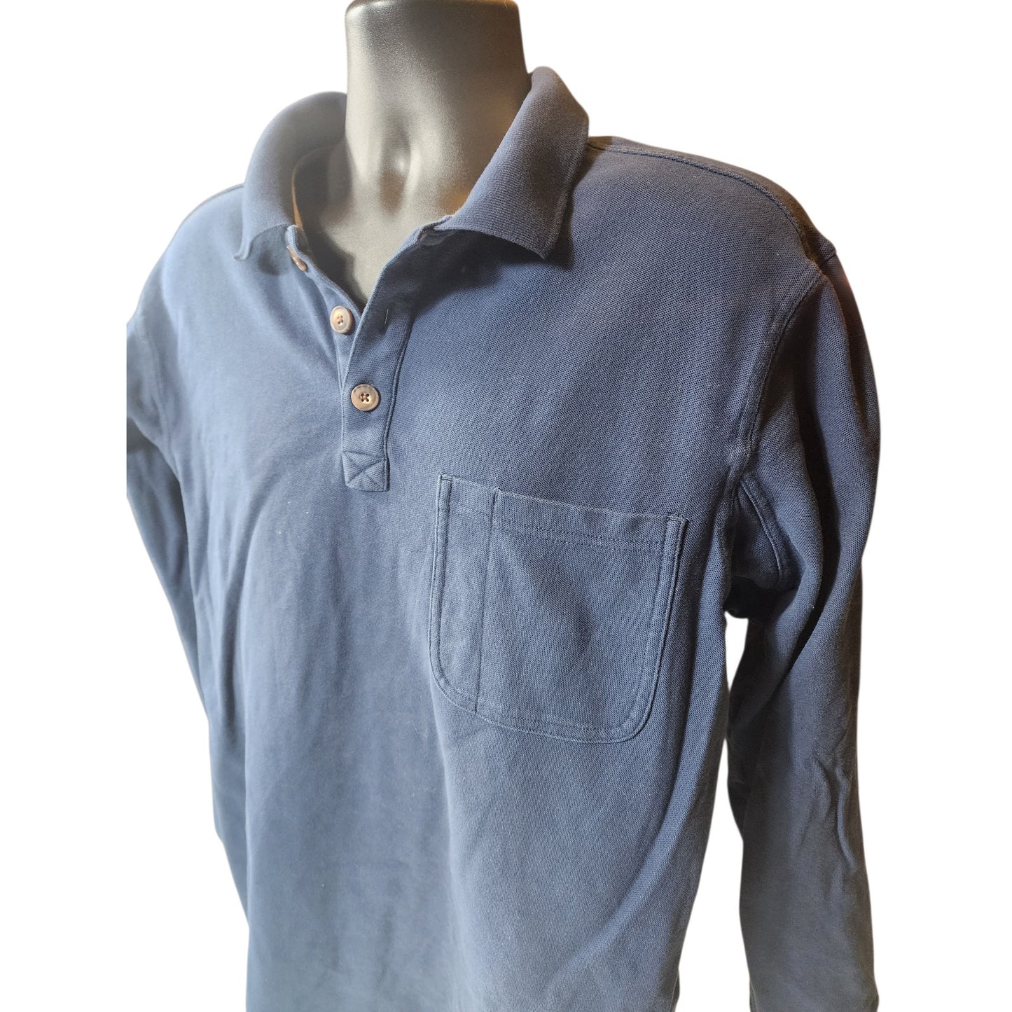 Duluth Trading Shirt Large No Polo Long Sleeve Relaxed Casual Pullover Henley