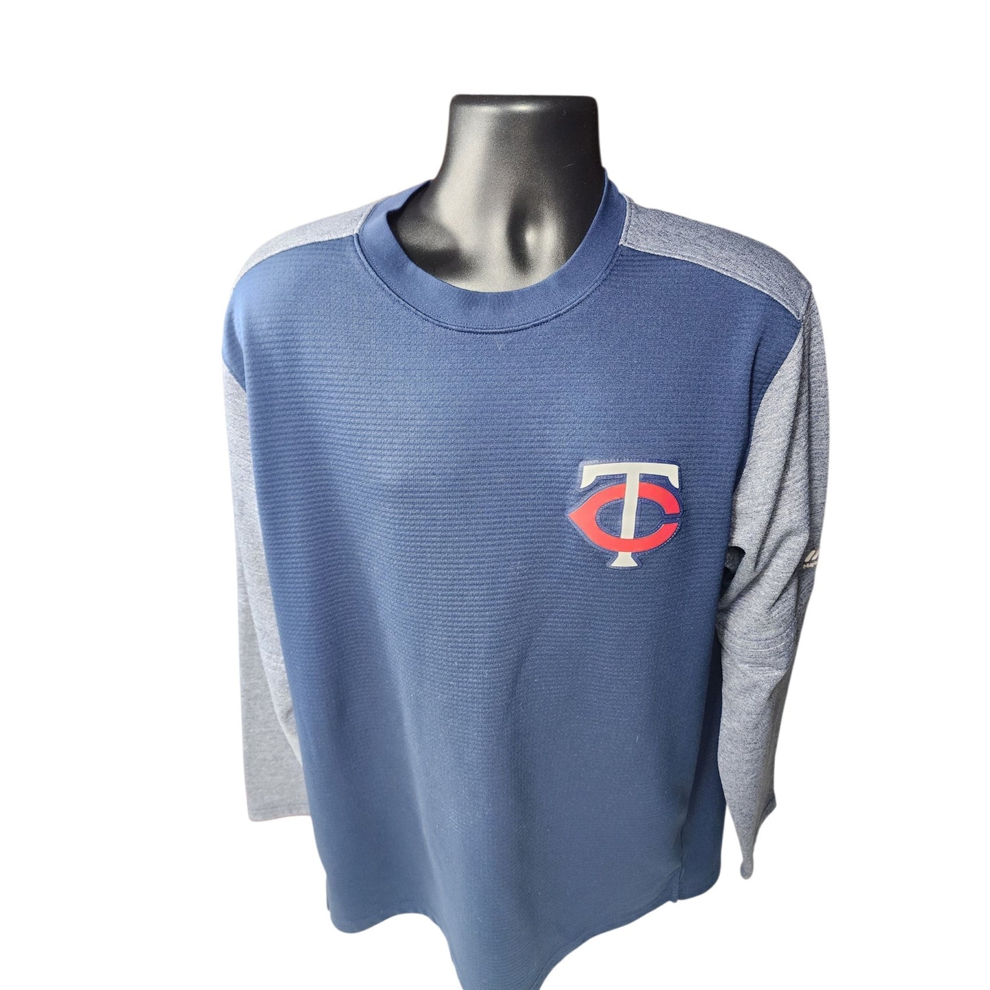Majestic MLB Minnesota Twins Pullover Shirt Mens XL Long Sleeve Thermabase