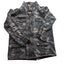 BKE Camo Utility Jacket Womens Large Military Style Zip Up Field Coat Sweatshirt