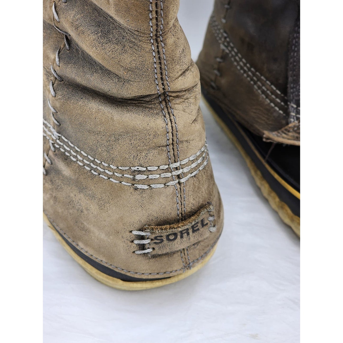Sorel Boots Womens 10 Cate Great Tall Leather Waterproof Winter Fashion 1642-035