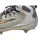 Nike Huarache Baseball Cleats 10.5 Gray Gold Metal Spikes High Top 923428-070