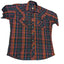Wrangler Shirt Mens Large Plaid Western Short Sleeve Snap Buttons Cowboy Country