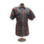 Wrangler Shirt Mens Large Plaid Western Short Sleeve Snap Buttons Cowboy Country