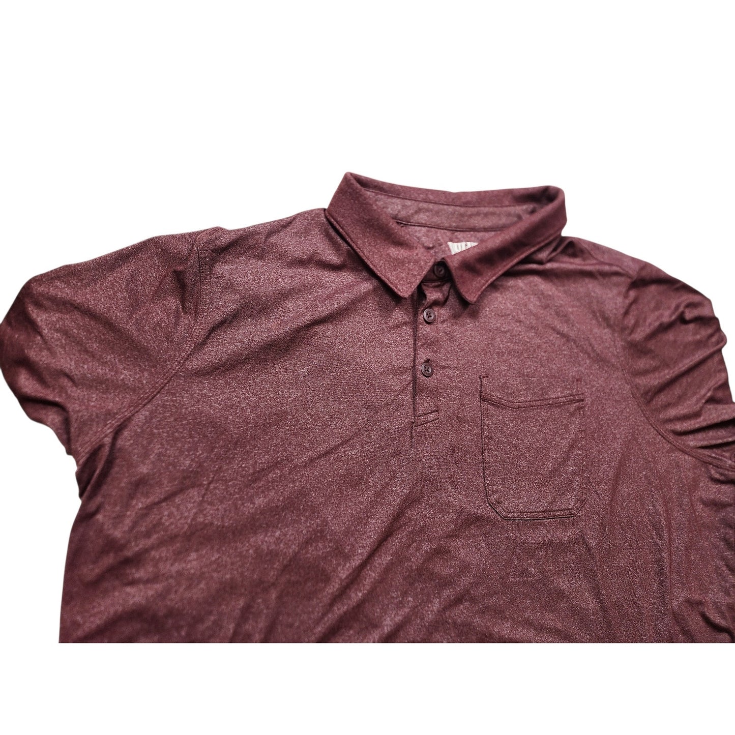 Duluth Trading Polo Shirt 3XL Maroon Short Sleeve Performance Untucked Fit Golf