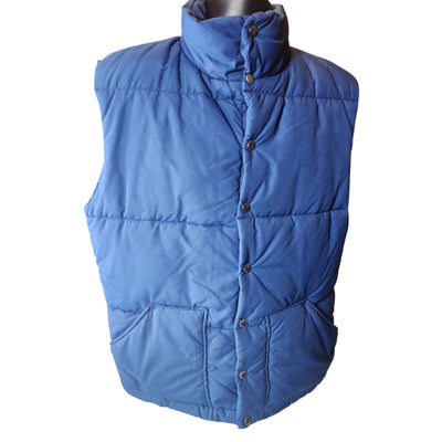 North Face Puffer Vest Jacket Large Vintage 70s 80s Snap Gorpcore Brown Label