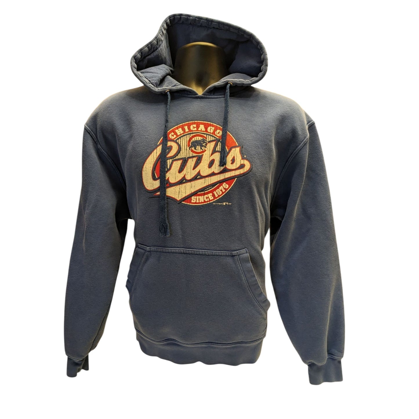 Chicago Cubs Hoodie Men Large Pullover Sweatshirt Gear for Sports Vintage Look