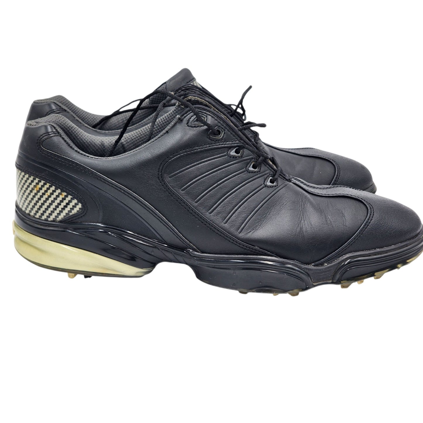 FootJoy Sport Golf Shoes Mens 11M Leather Flex Zone Spikes Cleats Athletic 53145