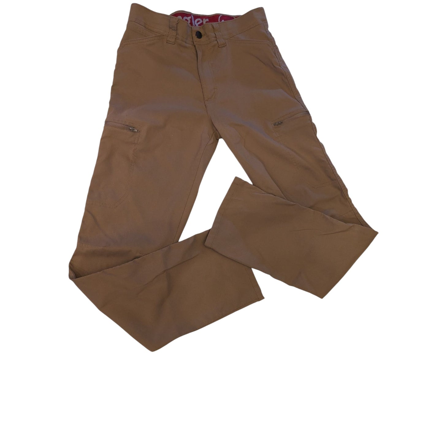 Wrangler Pants Mens 29x30 Outdoor Cargo Brown Workwear Utility Stretch Hiking