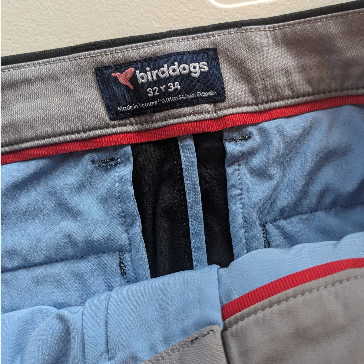 Birddogs Pants Men 32x34 Slim Fit Chino Stretch Performance Golf Athleisure
