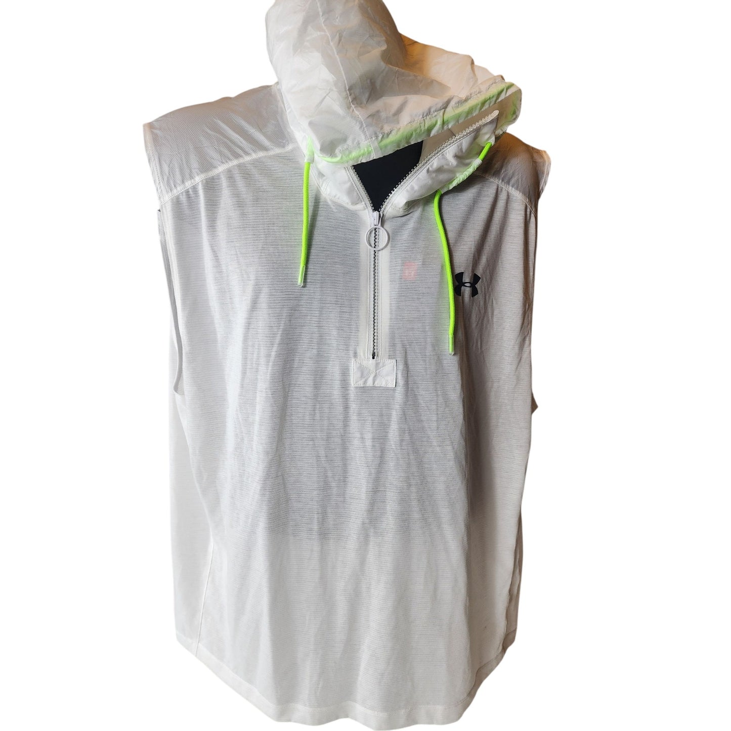 Under Armour XL Sleeveless Windbreaker Hoodie Activewear Gym Athleisure 1351063