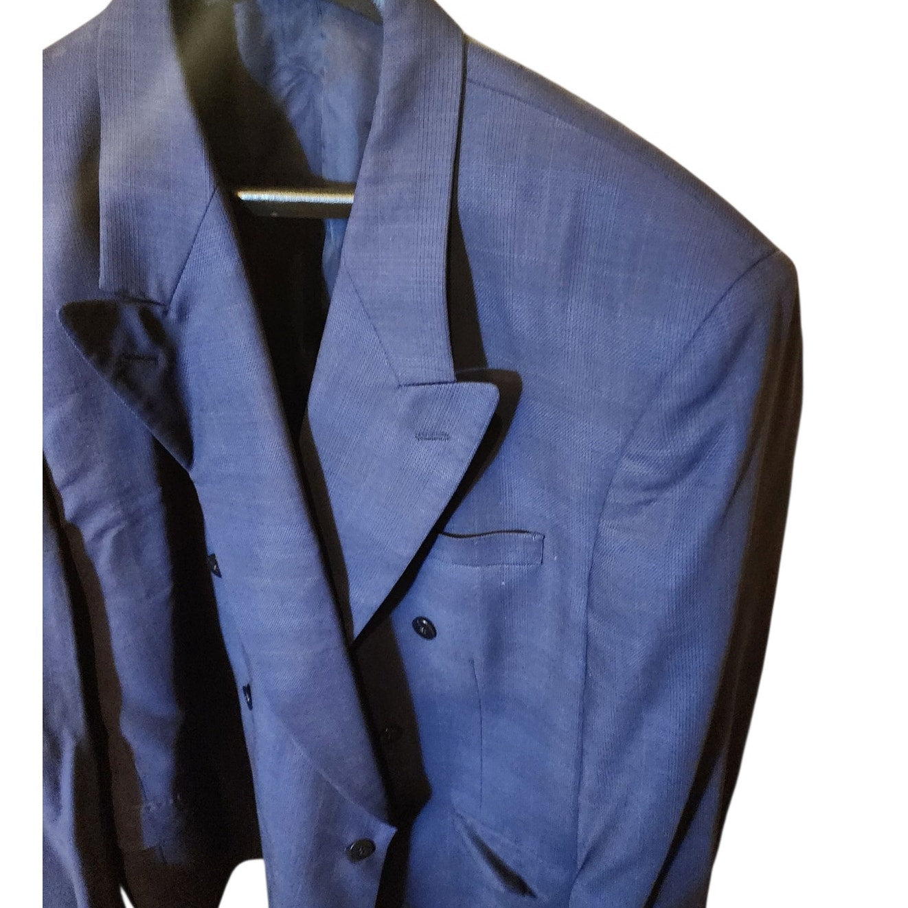 Bartolini Roma Sports Coat Men 48L Blazer Wool Double Breasted Italian