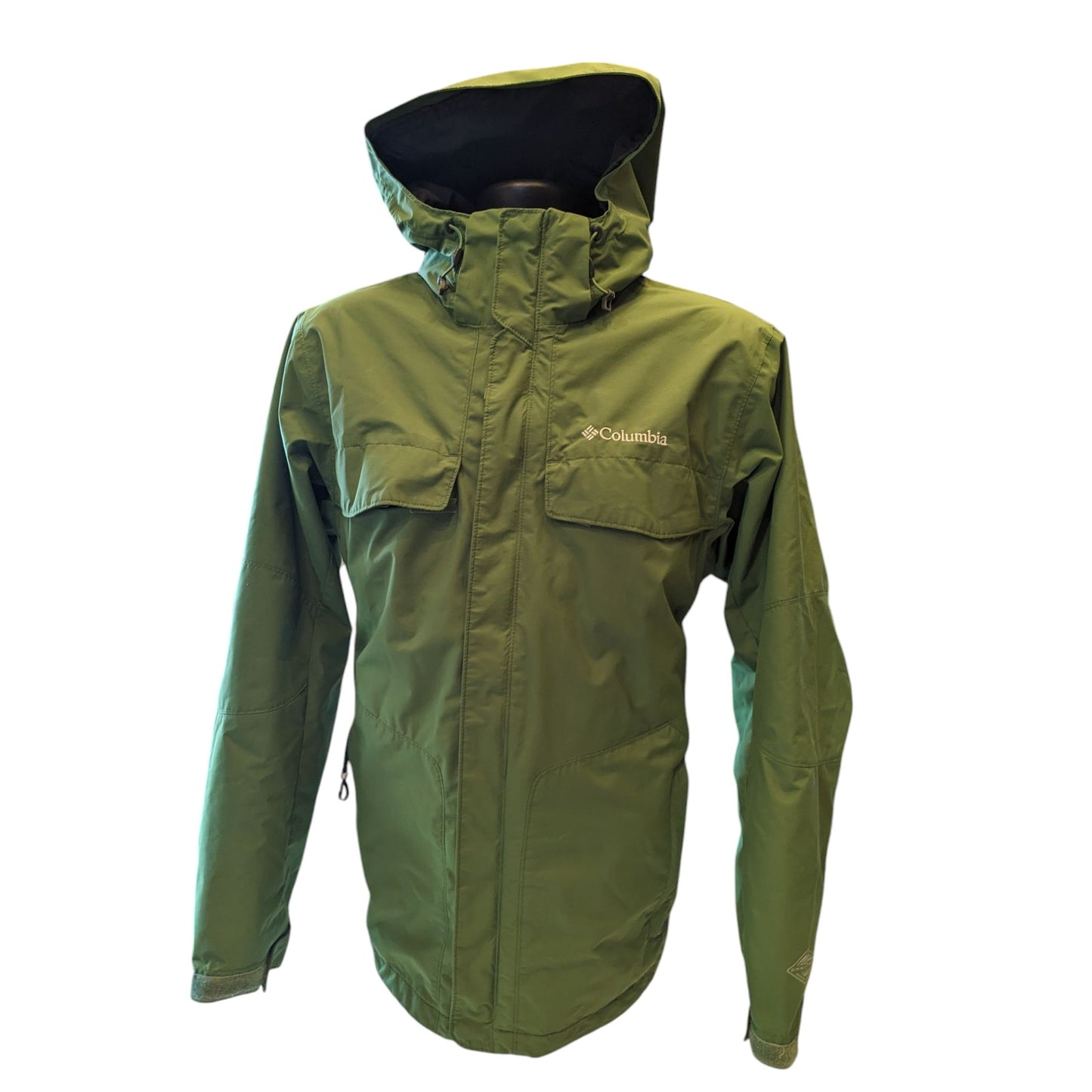 Columbia Interchange Jacket Men Medium/Large Waterproof Hood Windbreaker Hiking