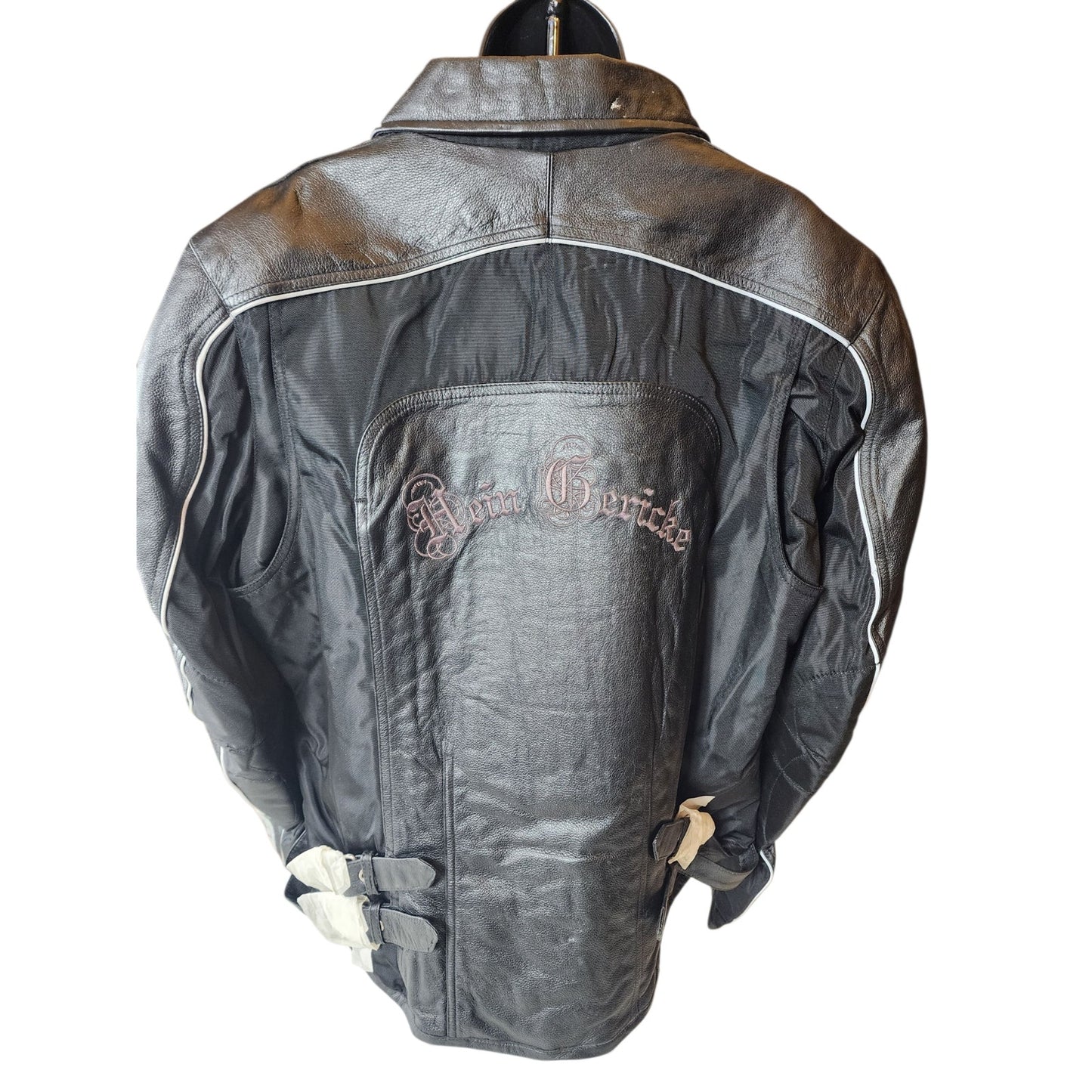 Hein Gericke Leather Motorcycle Jacket Womens 16 Protective Padded Biker Riding