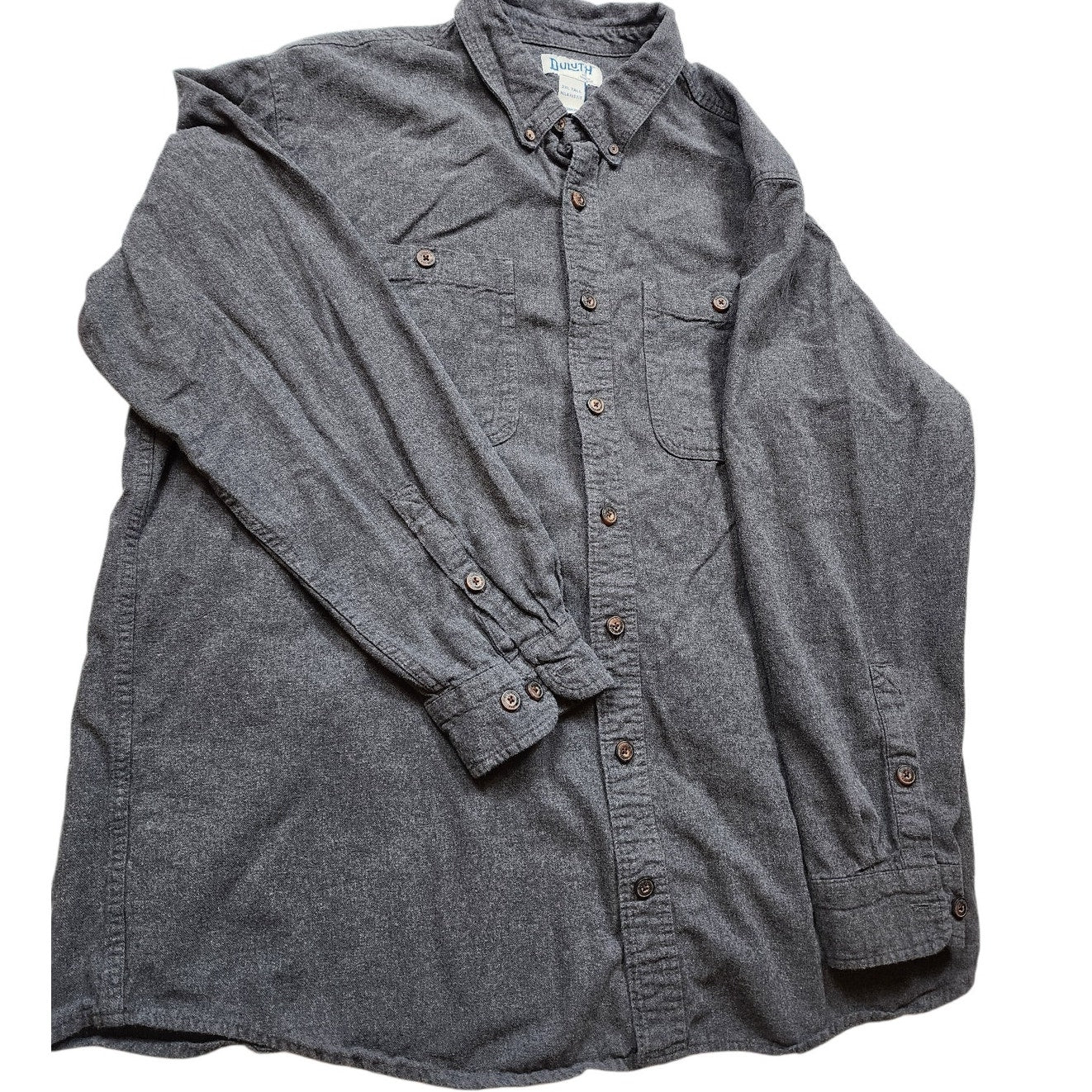 Duluth Trading Flannel Shirt 2XLT Tall Button Up Relaxed Long Sleeve Lumberjack
