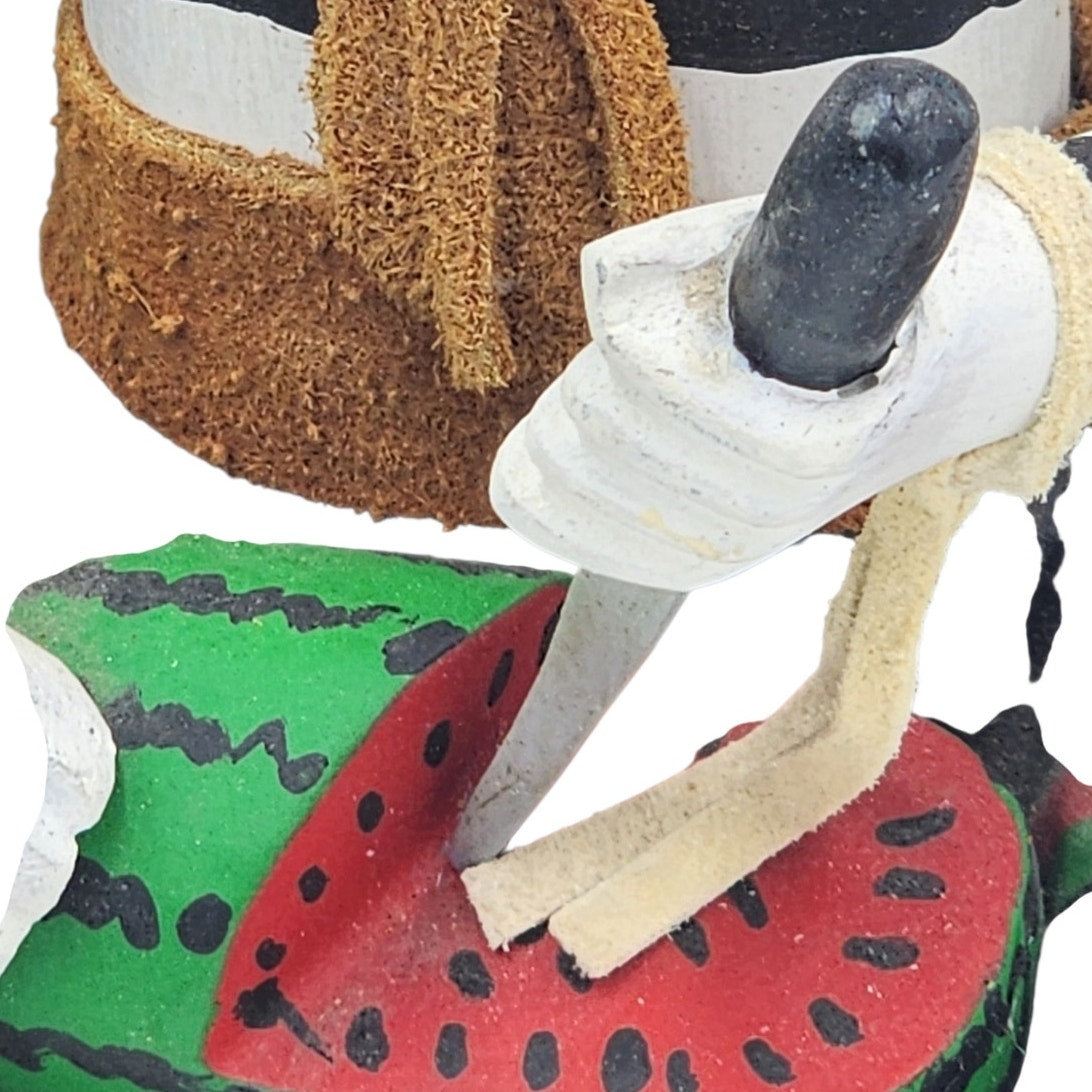 Kachina Southwestern Native American Style Koshare Clown Watermelon Wood Carving