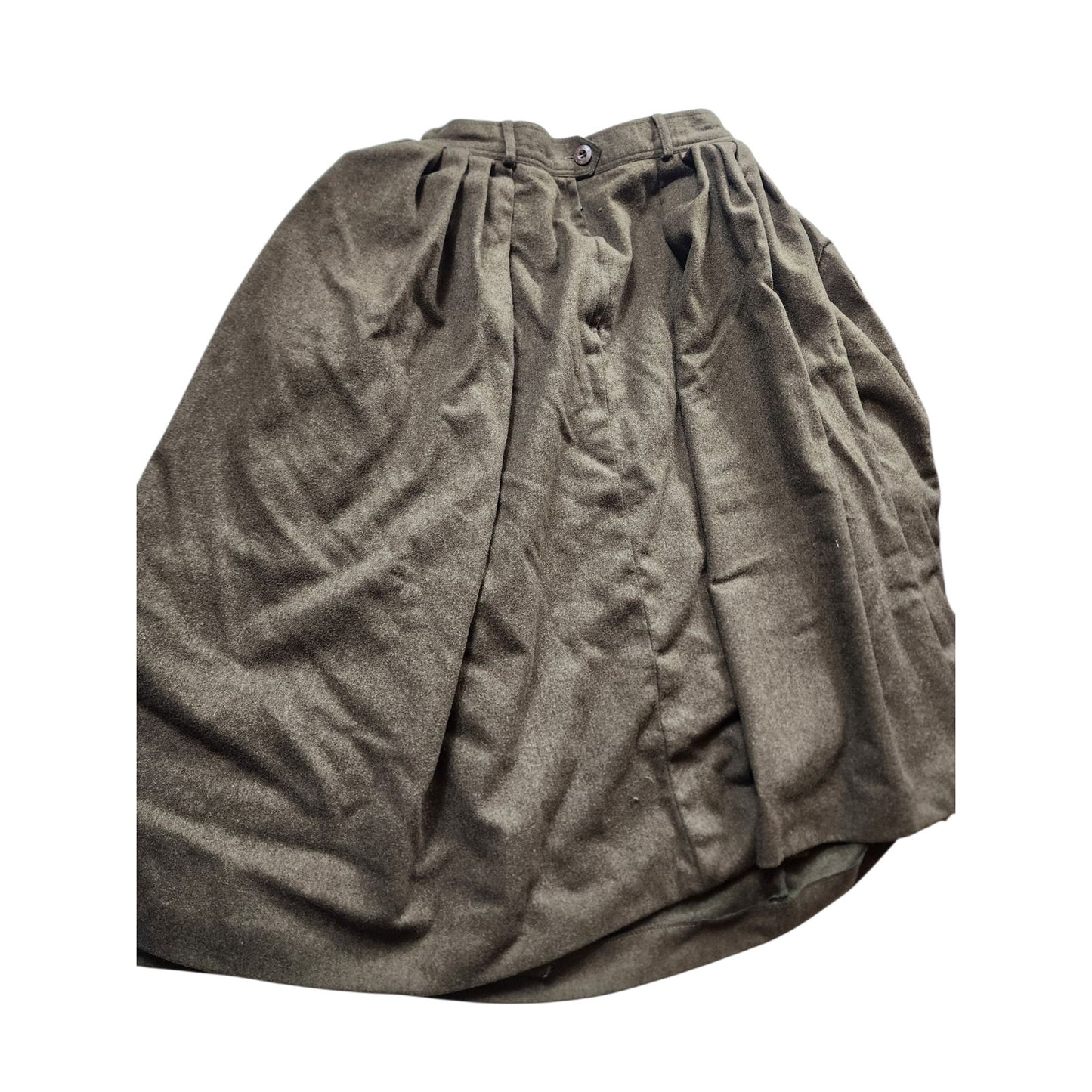 Escada Wool Midi Skirt Womens 42 USA 10 Medium Western Germany Vintage Pleated