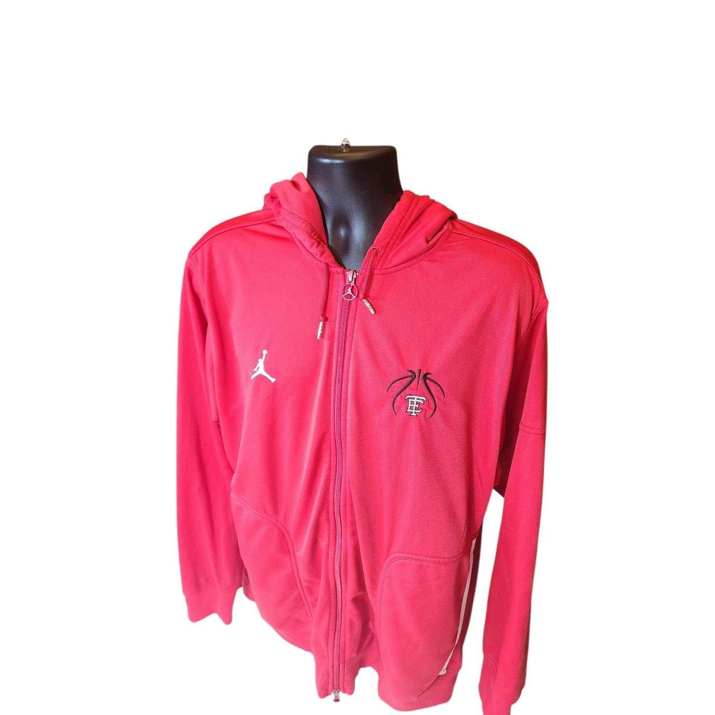 Nike Jordan Hoodie Mens Large Zip Basketball Logo Sweatshirt Athletic Jumpman