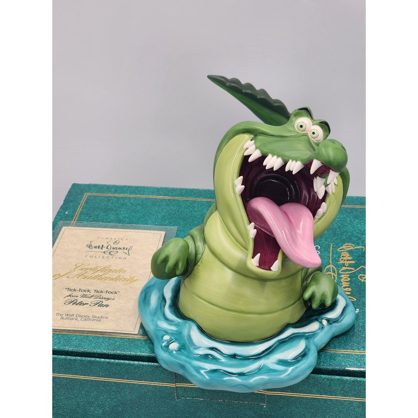 WDCC Disney Peter Pan Tick Tock Tick Tock Crocodile Box COA Retired Vintage Work