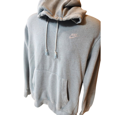 Nike Speckled Blue Hoodie Mens Large Pullover Fleece Sweatshirt Y2K DQ4663-416