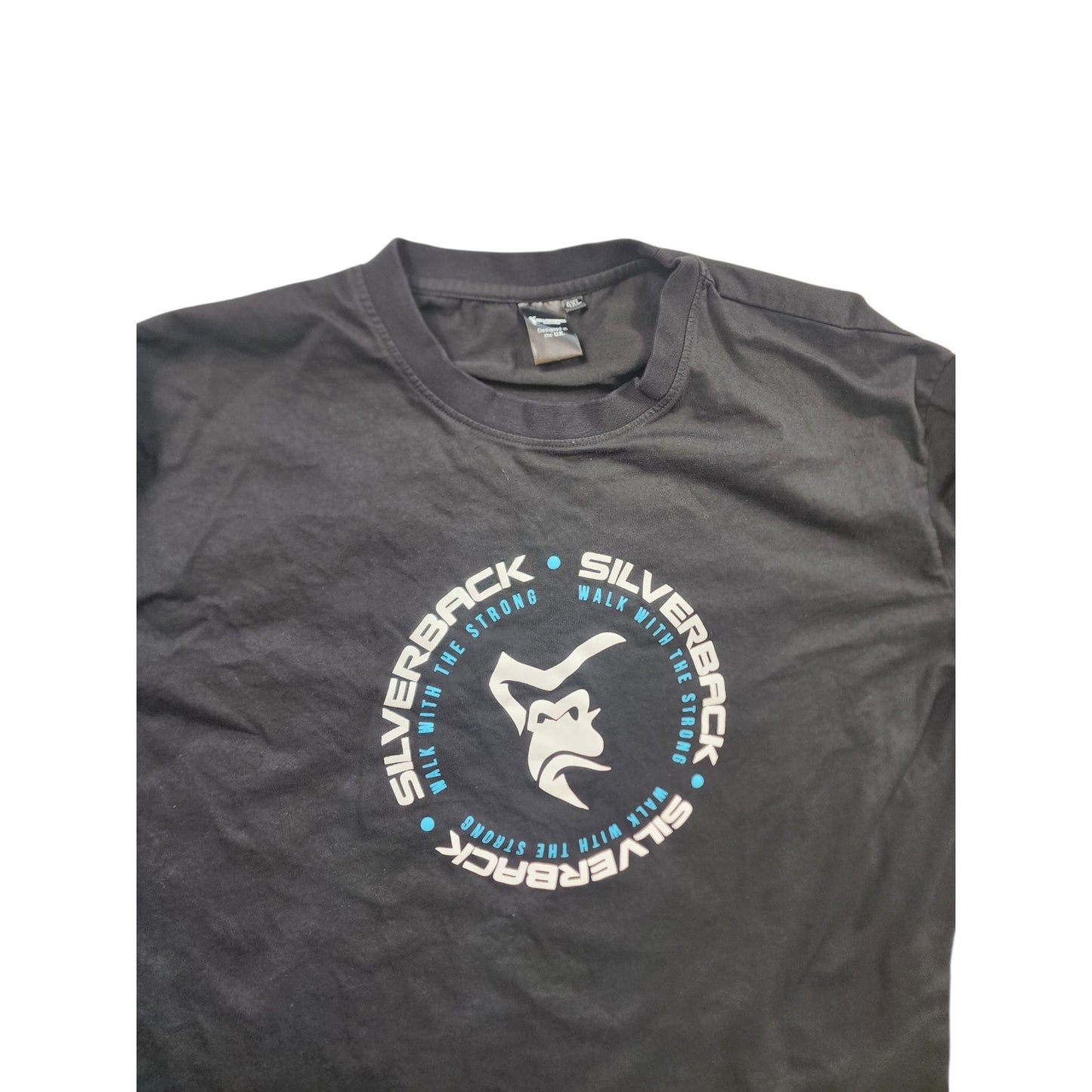 Silverback Gorilla Graphic T Shirt 4XL Never Back Down Walk Strong Gym Fitness