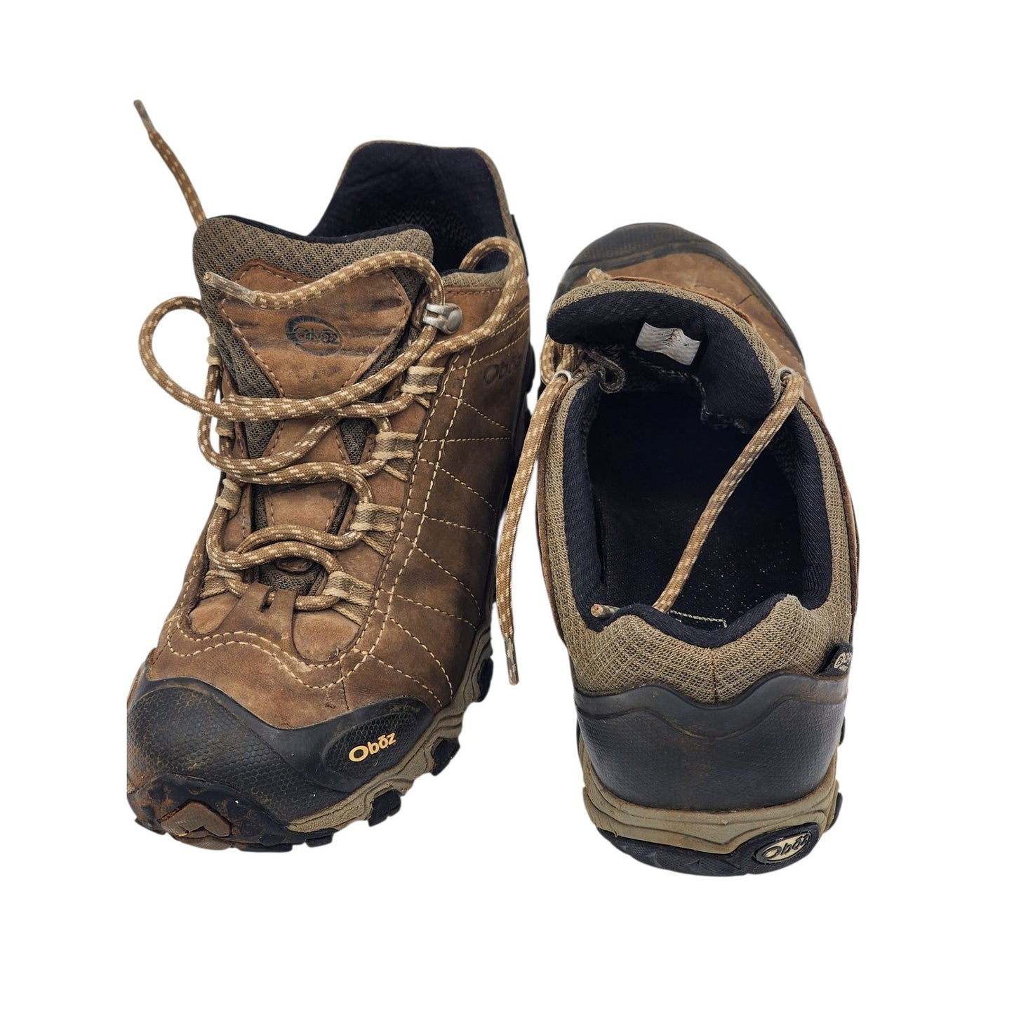Oboz Shoes Womens 9 Waterproof Hiking Trail Low Leather Brown Trekking Outdoors