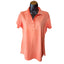 Peter Millar Golf Polo Shirt Womens Medium Coral Stretch Lightweight Activewear