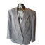 Cedrics Le Baron Blazer 48L Wool Double Breasted Gray Sport Coat Jacket Vintage