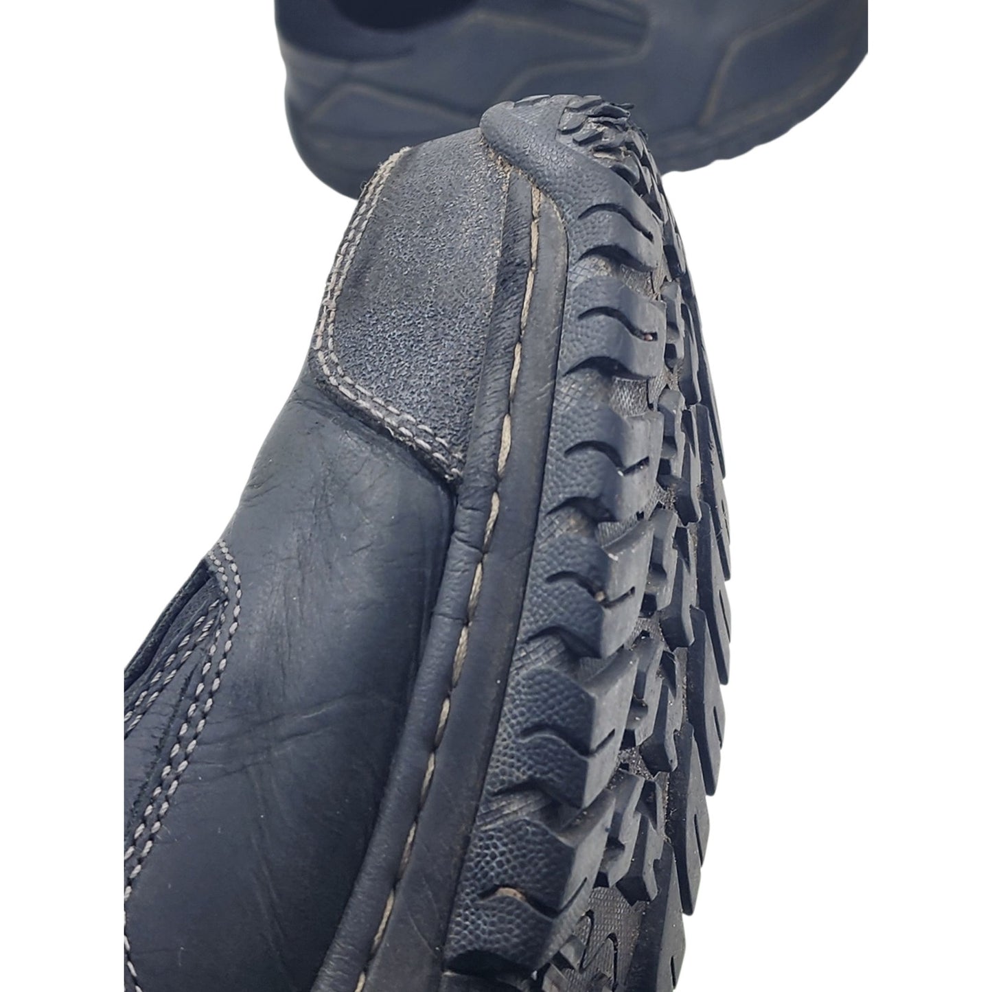 Skechers Shoes Men 10.5 Work Leather Slip On Safety Toe ASTM EH Industrial 77066