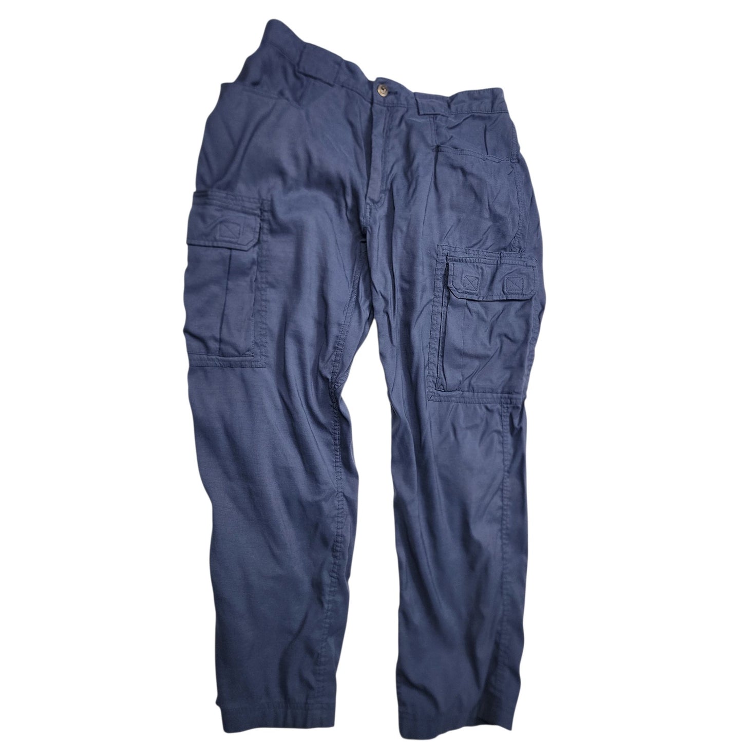 Duluth Trading Pants Mens Lx30 Workwear Blue Utility Cargo Durable Outdoor